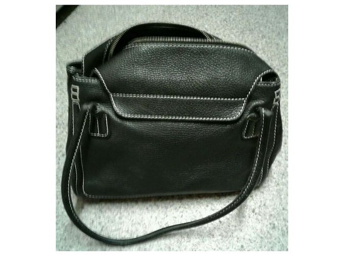 Tod's borsa di pelle a grana Nero - vista 10