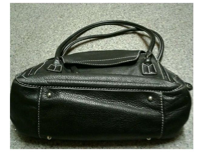 Tod's borsa di pelle a grana Nero - vista 13