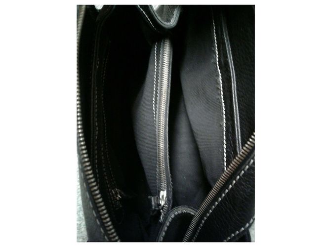 Tod's borsa di pelle a grana Nero - vista 14