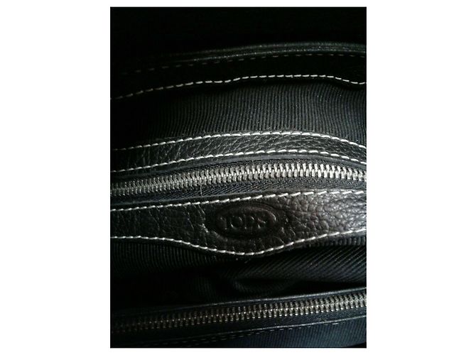 Tod's borsa di pelle a grana Nero - vista 15