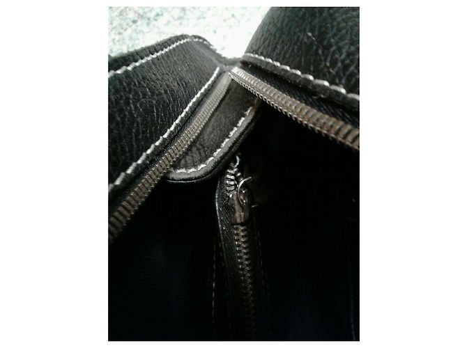 Tod's borsa di pelle a grana Nero - vista 16