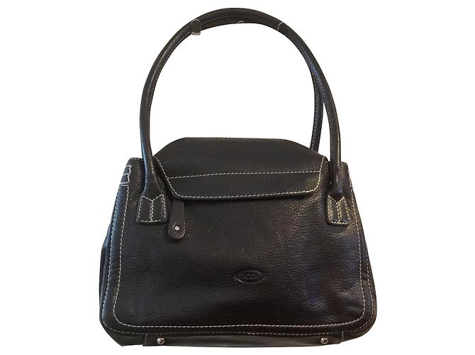 Tod's borsa di pelle a grana Nero - vista 2