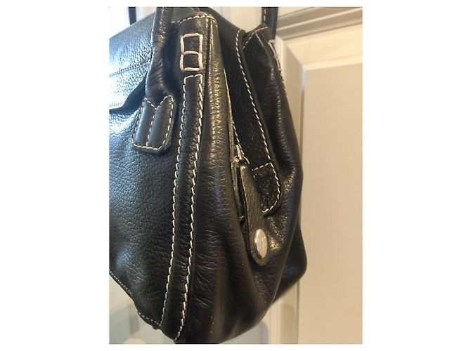 Tod's borsa di pelle a grana Nero - vista 3