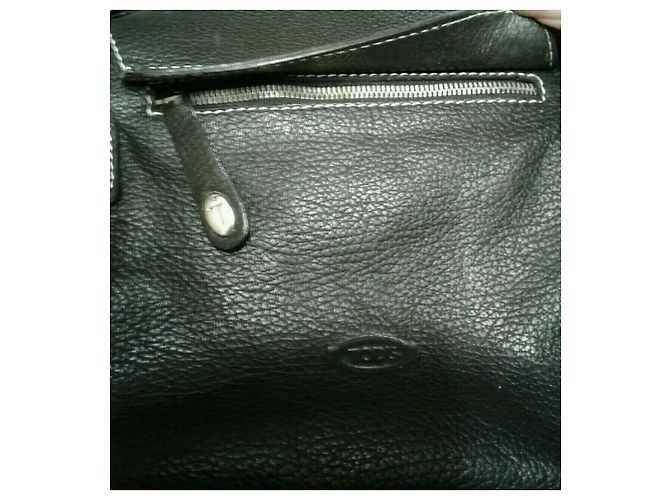 Tod's borsa di pelle a grana Nero - vista 8