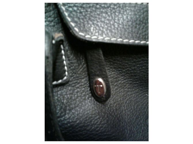Tod's borsa di pelle a grana Nero - vista 9