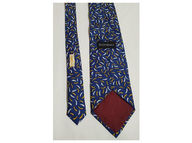 Cravatta in seta Yves Saint Laurent Multicolore - vista 3