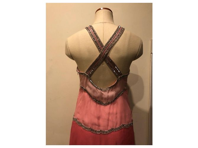 Temperley London Verziertes Seidenkleid Pink - Ansicht 5