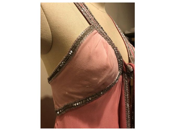Temperley London Verziertes Seidenkleid Pink - Ansicht 6