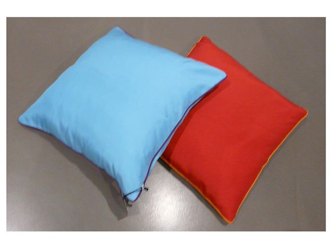 2 fundas de cojines rojos 46 X 46 cm Shanghai Tang "Yun" Roja - vista 7