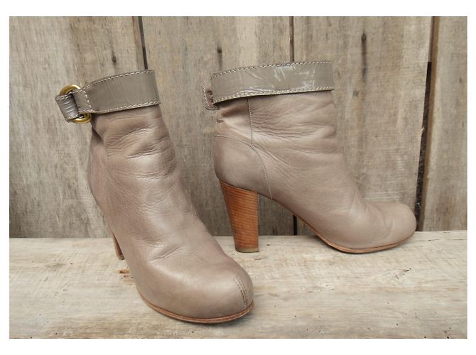 Chloé Lederstiefeletten taupe Größe 40 - Ansicht 4