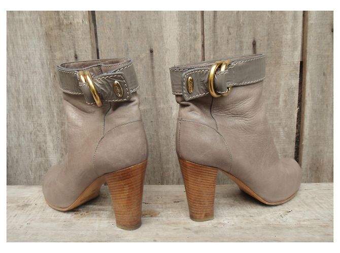 Chloé Lederstiefeletten taupe Größe 40 - Ansicht 6