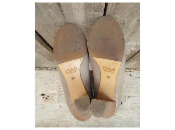 Chloé Lederstiefeletten taupe Größe 40 - Ansicht 8
