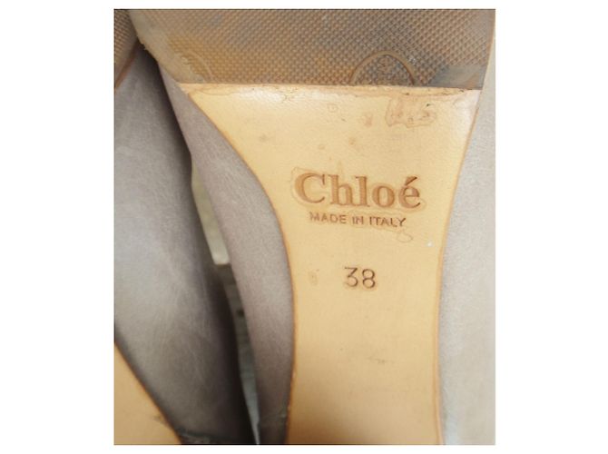 Chloé Lederstiefeletten taupe Größe 40 - Ansicht 9