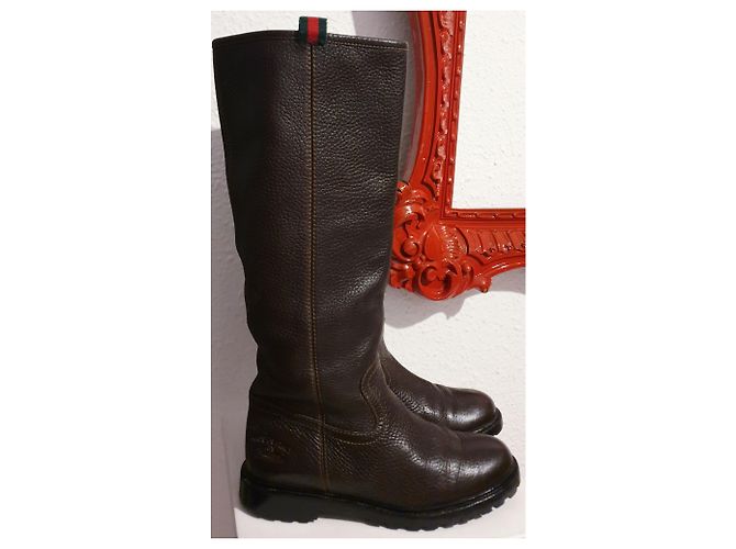Bottes Gucci 36 cuir - vue 12