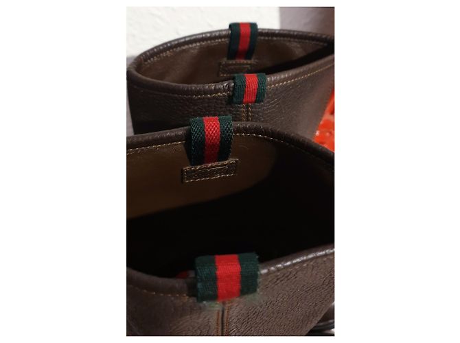 Bottes Gucci 36 cuir - vue 13