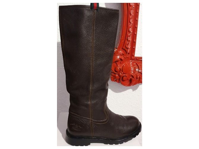 Bottes Gucci 36 cuir - vue 2