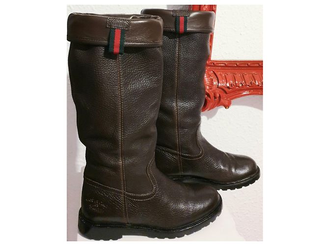 Bottes Gucci 36 cuir - vue 6