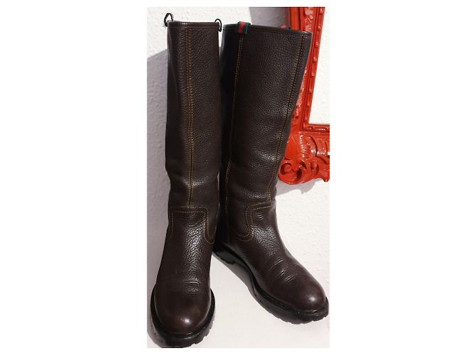 Bottes Gucci 36 cuir - vue 8