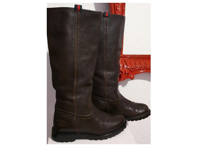 Bottes Gucci 36 cuir - vue 9