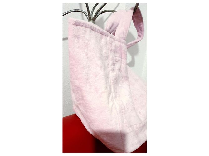 Borsa in cotone rosa Chanel - vista 12