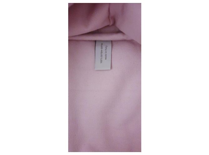 Borsa in cotone rosa Chanel - vista 13