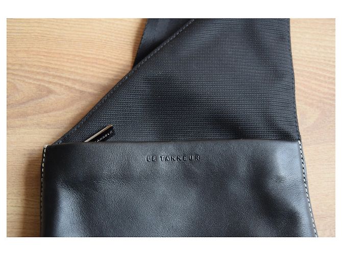Le Tanneur Backpack Tanner mono strap for Man Black - view 3