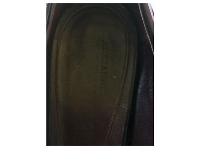 Alexander Mcqueen Tacchi a punta in rilievo Marrone Castagno - vista 6