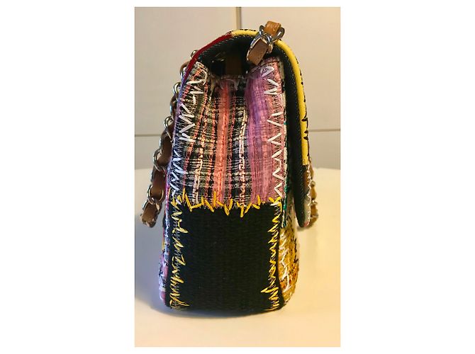 Mehrfarbige Chanel Patchwork-Tasche Mehrfarben - Ansicht 10