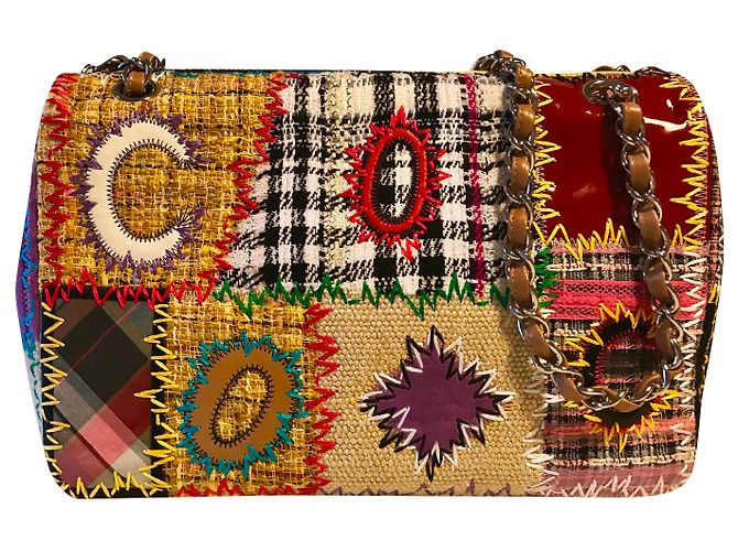Mehrfarbige Chanel Patchwork-Tasche Mehrfarben - Ansicht 2