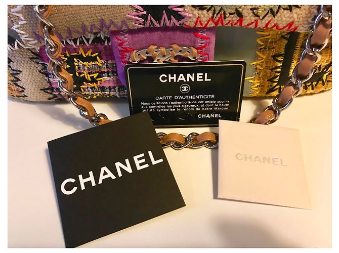 Mehrfarbige Chanel Patchwork-Tasche Mehrfarben - Ansicht 9