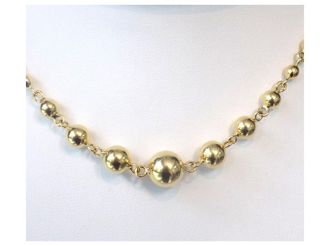 Autre Marque Authentische Marseillais Halskette - GOLD Perlen Golden - Ansicht 2