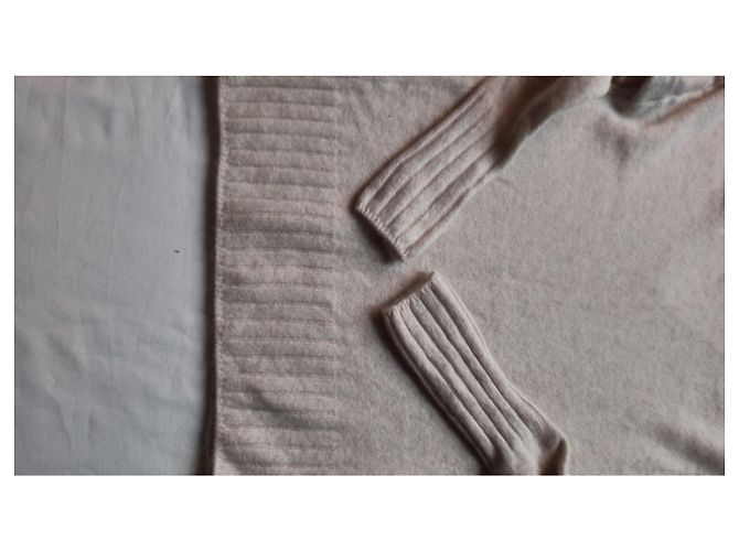 Comptoir Des Cotonniers Kaschmirpullover V-Ausschnitt Beige XS - Ansicht 3