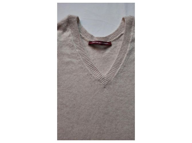 Comptoir Des Cotonniers Kaschmirpullover V-Ausschnitt Beige XS - Ansicht 4