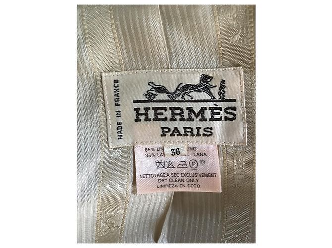 Hermès Giacche Beige Marrone chiaro - vista 5