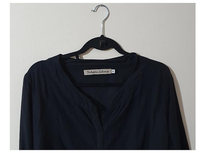 Autre Marque Vestido Rabens Saloner de algodón negro oversize M - vista 3