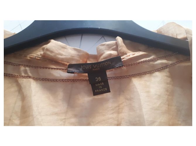 Top de seda Louis Vuitton Caramelo - vista 2