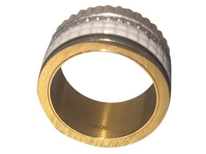 Boucheron Grande anello classico a quattro Argento Bianco D'oro - vista 2