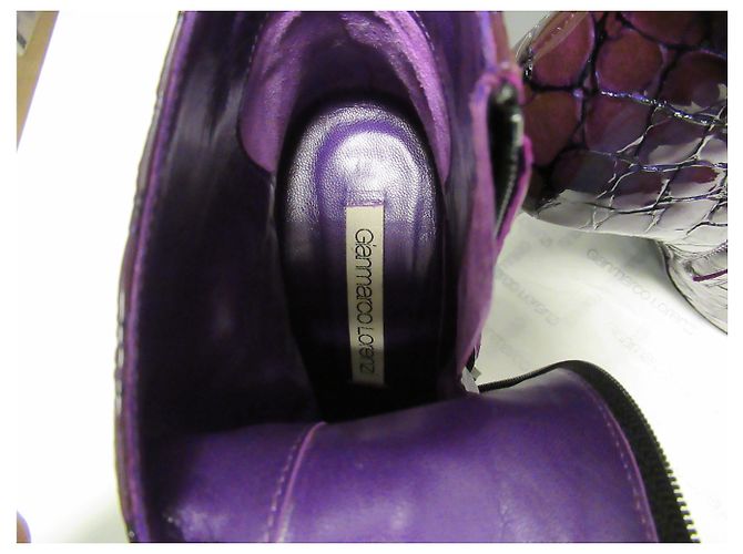 Lila Lackstiefel von Gianmarco Lorenzi - Ansicht 4