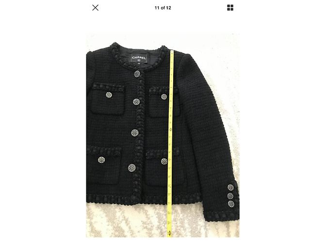 CHANEL ROME PICCOLA GIACCA NERA Nero - vista 12