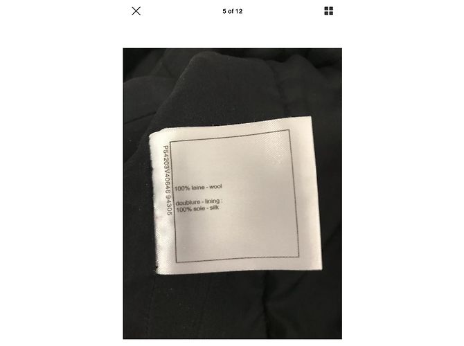 CHANEL ROME PICCOLA GIACCA NERA Nero - vista 6
