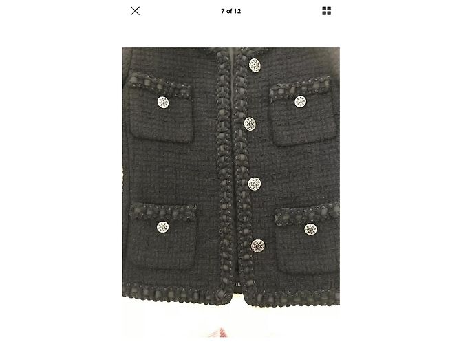 CHANEL ROME PICCOLA GIACCA NERA Nero - vista 8