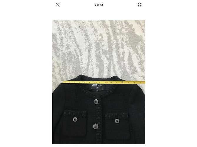 CHANEL ROME PICCOLA GIACCA NERA Nero - vista 10
