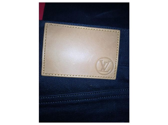 Jeans de parches Louis Vuitton World Tour hechos a medida Negro - vista 14