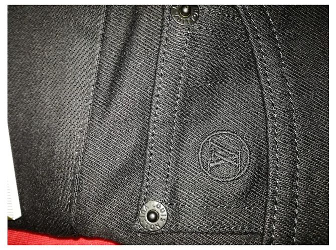 Jeans de parches Louis Vuitton World Tour hechos a medida Negro - vista 21