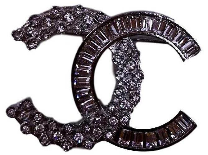Chanel Strass / Glitzer Brosche 2019 Silber - Ansicht 2