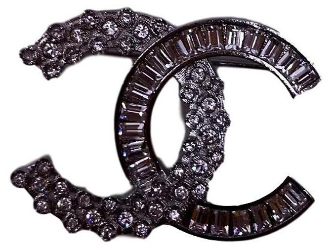 Chanel Strass / Glitzer Brosche 2019 Silber - Ansicht 3