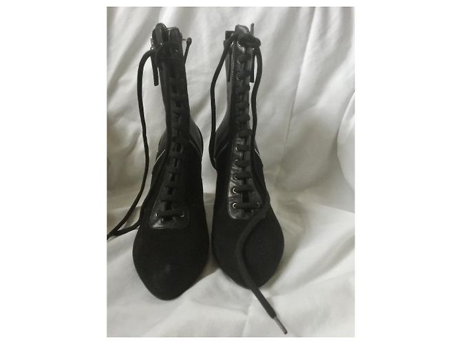 Giuseppe Zanotti Botas com zíper e cadarço Preto - vista 12