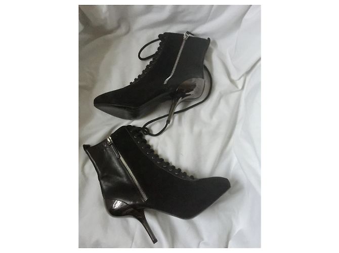 Giuseppe Zanotti Botas com zíper e cadarço Preto - vista 8