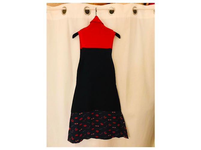 Vestido Sonia Rykiel de Malha de Lã e Seda Estampada Multicor - vista 5