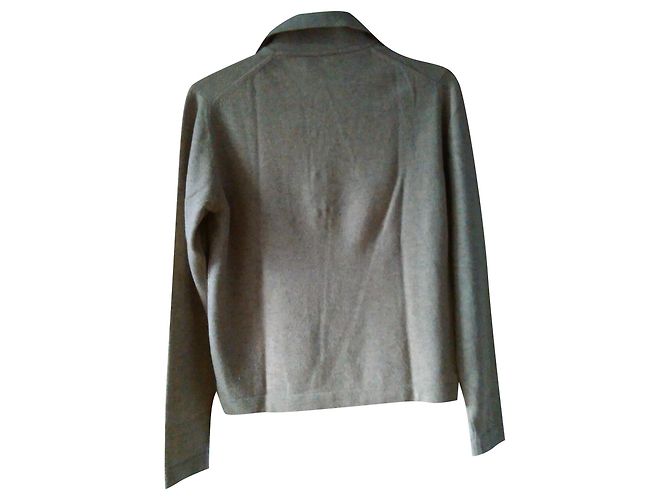 Hermès Polo HERMES in cashmere Beige - vista 2